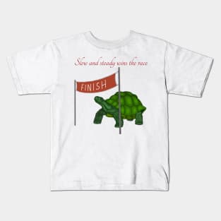 Slow and Steady Turtle Kids T-Shirt